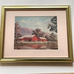 VTG Hilzer Print “Mrs. Hollander’s Barn”